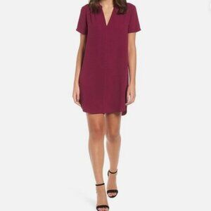 NORDSTROM LUSH Hailey Crepe Dress in Purple Magenta Women's Medium M NWOT